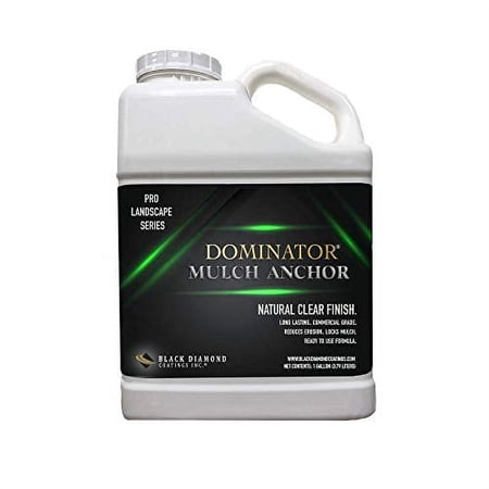 Dominator Mulch Anchor 1 Gallon - Mulch Glue & Gravel Binder, Rock Glue for Landscaping, Pea Gravel & Bark, Strong Stabilizer & Stone Glue Adhesive, Made in The USA
