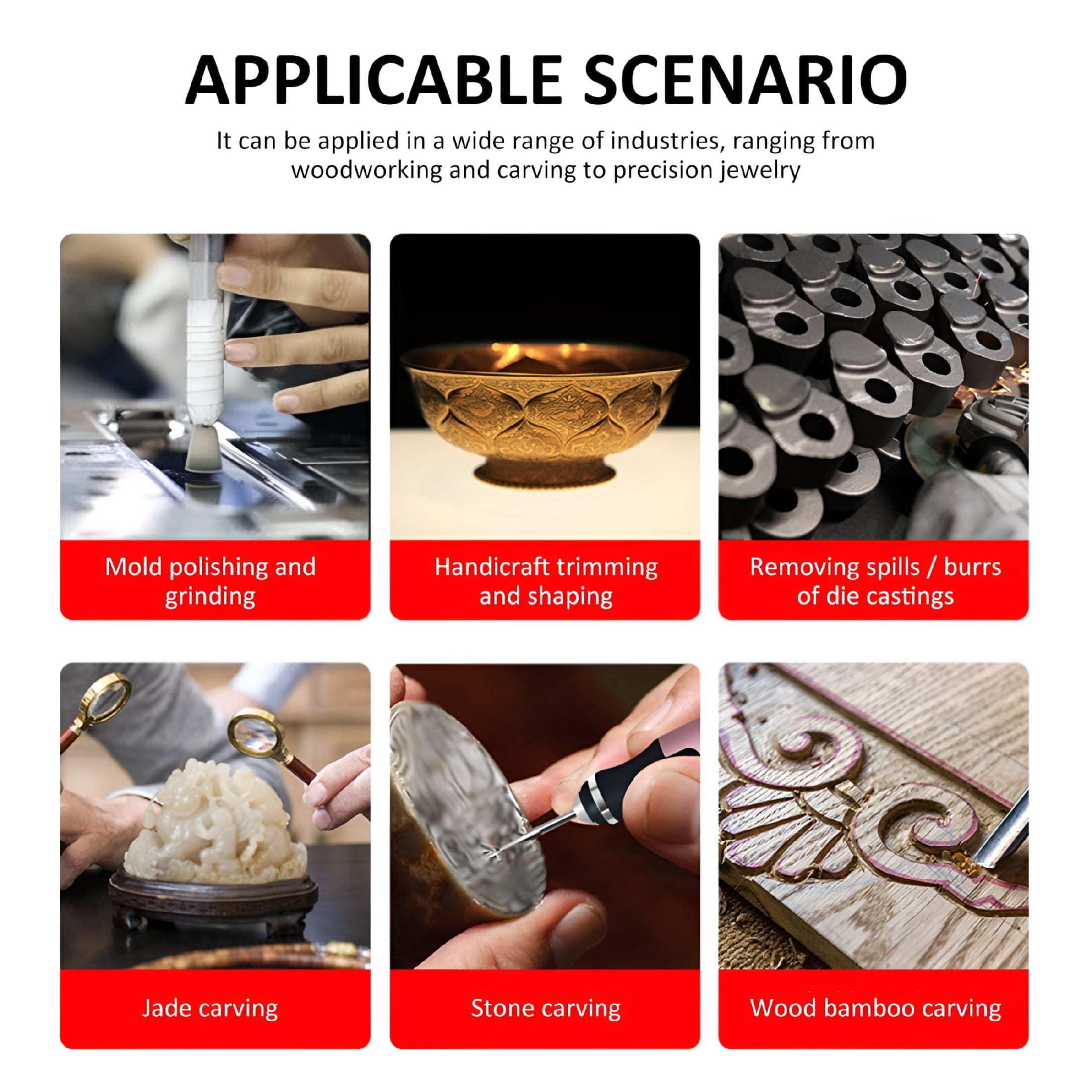 EXLEAF 2026 New Cordless Rotary Tool Rechargeable Engraving Pen with 300Mah Battery Electric Adjustable Speed Carving Pen Hand-Held Wood Engraving Tool for Sanding Polishing Drilling Etching