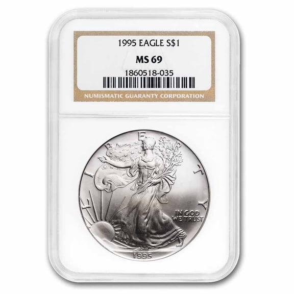 1995 American Silver Eagle MS-69 NGC