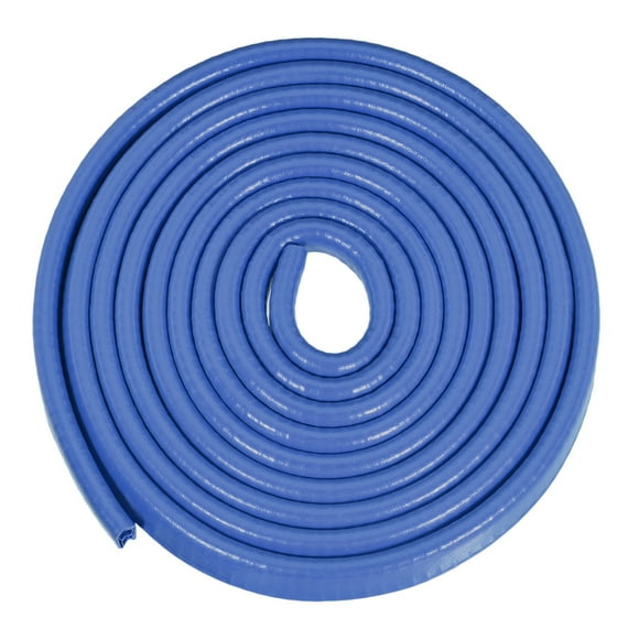 Unique Bargains Edge Trim U Seal Extrusion Blue U Channel Edge Protector PVC Plastic w Iron Sheet Fits 1/16''-9/64'' Edge 10Ft/3Meter