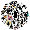 thumbnail image 1 of YEZDIX 35pcs Black Cat Stickers Waterproof Vinyl for Laptops Notebooks Suitcases, 1 of 5