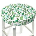 thumbnail image 3 of Balery Cactus Plants1 Fundas de asiento para taburete de bar redondo de tela de terciopelo ajustables que protegen de arañazos y manchas para sillas de 14 a 17 pulgadas.-13 inch, 3 of 7
