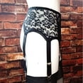 thumbnail image 6 of Douhoow Women High Waist Garter Belt Mesh Suspender Belt 6 Straps Garter S-2XL, 6 of 6