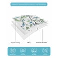 thumbnail image 4 of Quilts Queen Size Bedding Set, Blue Green Eucalyptus Reversible Summer Quilt 3 Pieces, Spring Botanical Leaves Weeping Lightweight Bedspreads Coverlets with 2 Pillow Shams for All Seasons, 4 of 5