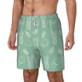 thumbnail image 2 of Uemuo Tropical Pineapple Pattern Mens Swim Trunks Quick Dry Board Shorts with Mesh Lining, Stretch Beach Shorts Quick Dry No-Chafing Board Shorts-X-Large, 2 of 9
