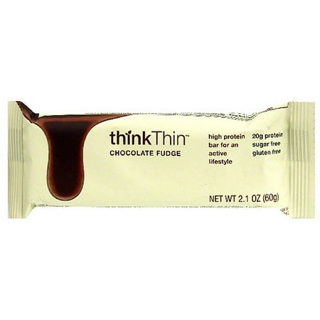 thinkThin Fondant au chocolat Barres hyperprotidiques, 2,1 oz (paquet de 10)