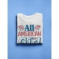 thumbnail image 3 of All 'merican Girl Sweatshirt Women -Image by Shutterstock, Female Medium, 3 of 4