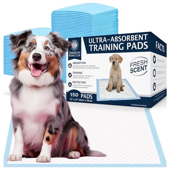 Almohadillas de entrenamiento American Kennel Club, ultra absorbentes, 150 unidades
