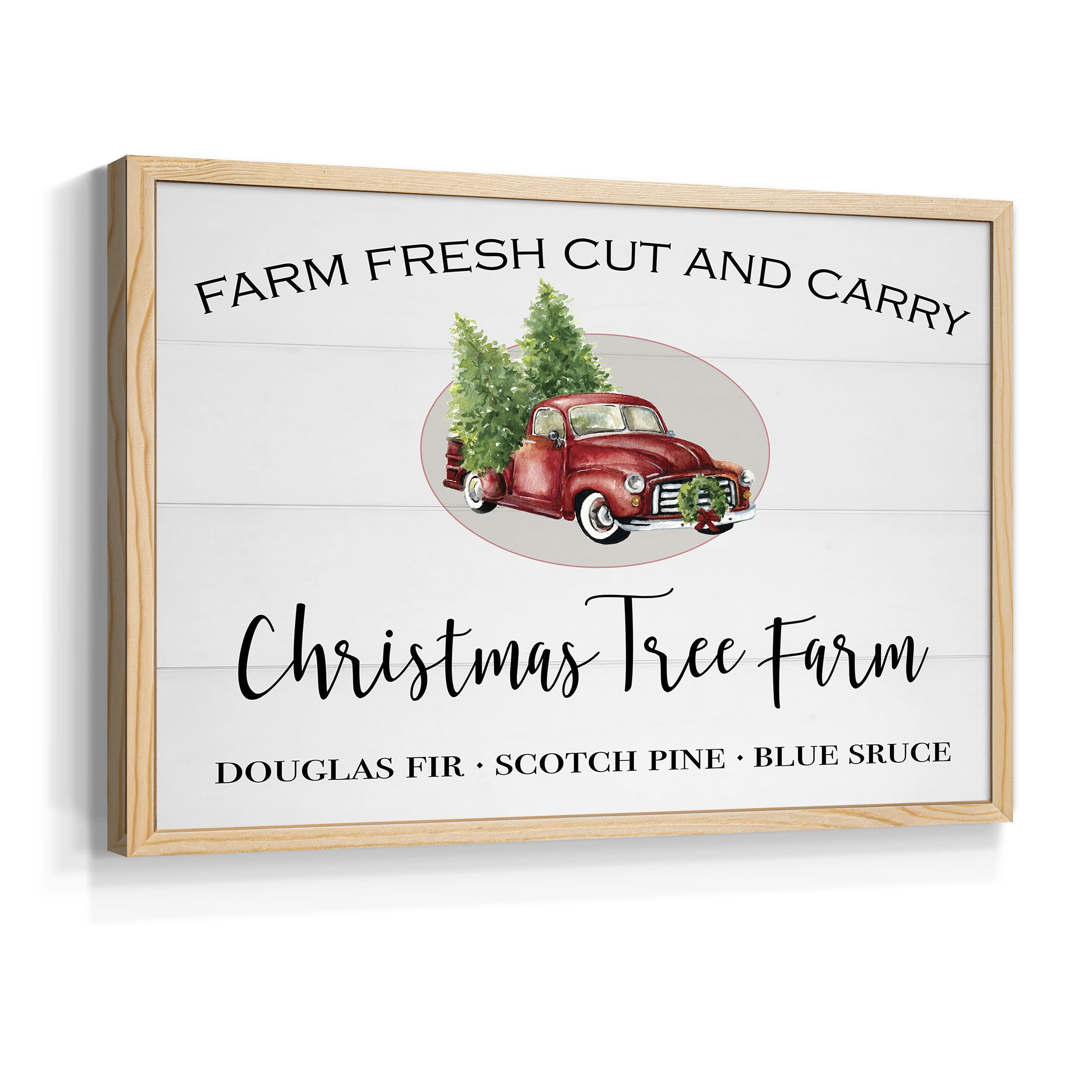 Christmas Tree Farm by Carol Robinson - Restickable Framed Giclée Print