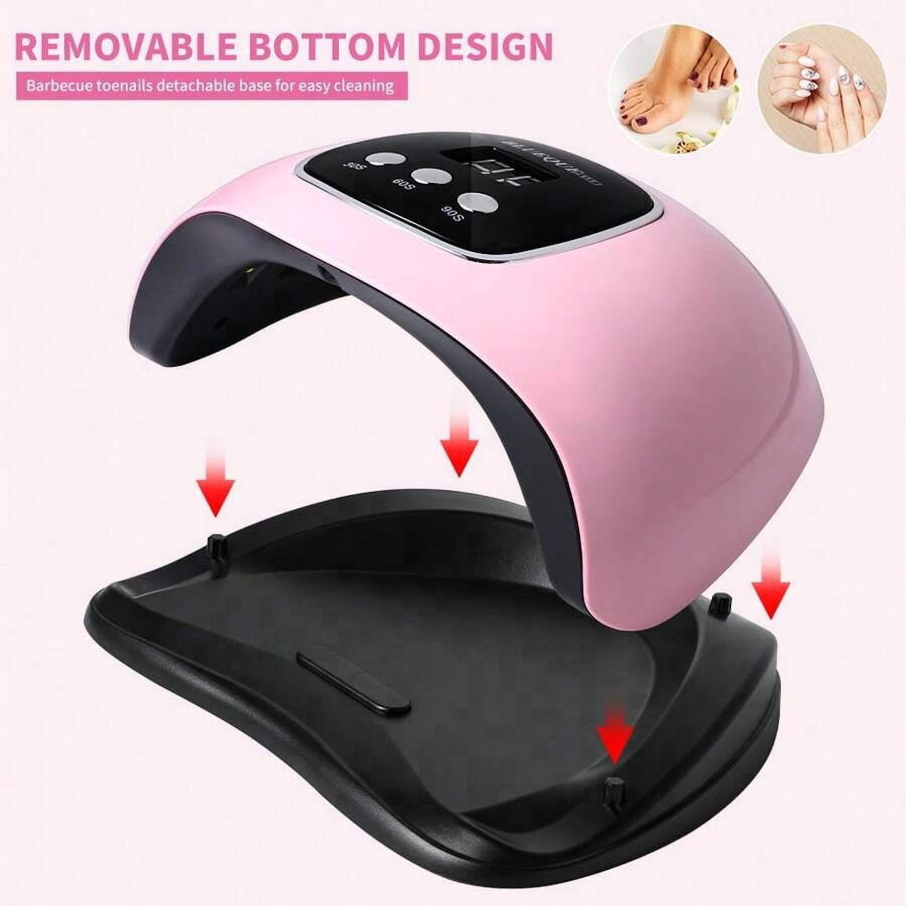 UV LED Nail Lamp, Faster Nail Dryer For Gel Polish ,Professional Gel UV Light For Nails With 3 Timers & Auto Sensor, Gel Polish Light Nail Curing Lamp With LCD Screen For Salon And Home