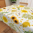 thumbnail image 5 of Lfeey Sunflower Leaf Polyester Tablecloth, Waterproof Oil Resistant Wipeable Rectangular Tablecloth for Indoor and Outdoor Table Decoration, 60x102 inch, 5 of 5