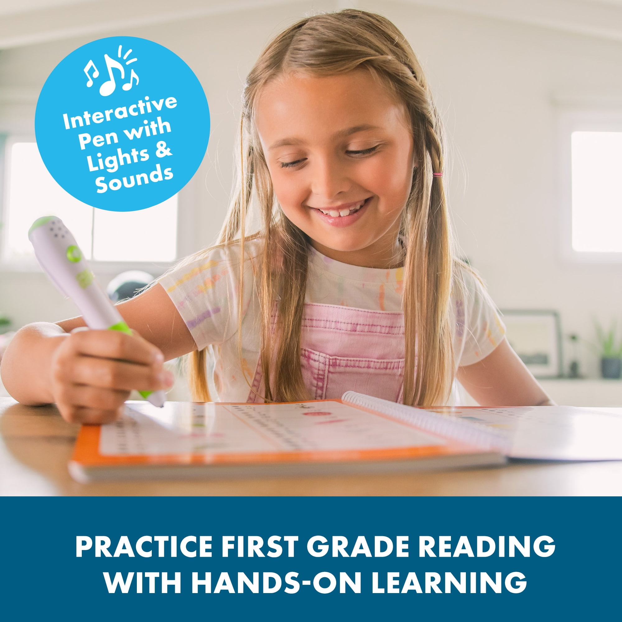 Educational Insights Hot Dots Interactive Workbook for First Grade Kids Age 6+
