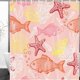thumbnail image 1 of Cortina de Ducha ABPHQTO Mar Texturas Dibujadas a mano Pescado Naturaleza Vintage 150x180 cm, 1 of 1