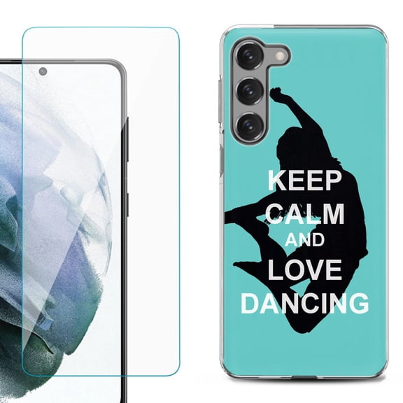 Shockproof Fashion Phone Case for Samsung Galaxy S23 5G, by OneToughShield ® - Keep Calm / Dancing