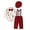 Red, variant on WUANDIXFA Baby Boy Christmas Outfit Long Sleeve Shirts Pants and Hat Holiday Party Cute Print Fall Winter Clothes,Green,18-24 Months