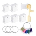 thumbnail image 1 of Bobinas de hilo de plástico Enrollador de hilo Porta hilo de bordar Tarjetas de hilo de plástico blanco-Bobina Bordado Organizador de sueltos He 125 piezas Baoblaze enrollador de hilo dental, 1 of 8