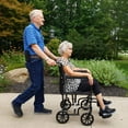 thumbnail image 4 of ProBasics Aluminum Transport Wheelchair, 19-inch, Black, 4 of 6