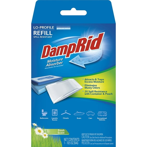 DAMPRID FG46 LoProfile Refill Moisture Absorber, Fresh Scent Walmart