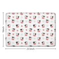thumbnail image 5 of White Cow Heart Pattern Flannel Non Slip Door Rugs,Washable Door Mats Indoor,Decorative Door Mats,Dirt-Resistant and Absorbent Doormat for Entrance,Bedroom,Kitchen,Bathroom,23.5x16in(60x40cm), 5 of 5