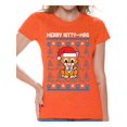 thumbnail image 1 of Awkward Styles Merry Kitty-Mas Tshirt Funny Christmas Shirts for Women Kittymas Ugly Christmas T Shirt Xmas Kitten Gifts for Cat Lovers Christmas Cat Shirt Xmas Party Outfit Cat Gifts for Christmas, 1 of 4
