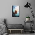 thumbnail image 6 of ADALE The Hand Of God Pictures For Wall Canvas Frameless Wall Art Jesus Reaching Into Water Religious Picture Oil Painting Unframed 24x16 Inch, 6 of 6