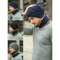 thumbnail image 6 of Luxtrada Winter Beanie Hat Scarf Set Warm Knit Hat Thick Knit Skull Cap For Men Women (Gray), 6 of 8