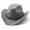 Gray, variant on Wool Women's Men's Western Cowboy Hat Fit For Gentleman Lady Jazz Cowgirl With Leather Cloche Church Sombrero Caps