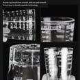 thumbnail image 3 of Bewildely Vaso medidor de vidrio para chupitos, tazas líquidas de onzas pesadas, herramientas para hornear, resistente al calor, transparente, Juegos de servir café y té Negro/45ml, 3 of 6
