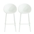 thumbnail image 2 of Stylish & Durable Barstools, PP, White (Set of 2), 2 of 7
