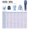 thumbnail image 2 of Women's 5pcs Sport Suits Fitness Yoga Running Athletic Tracksuits, 2 of 7