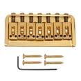 thumbnail image 2 of Puente fijo cuadrado con cuerdas a través del cuerpo para guitarra eléctrica de 7 cuerdas Dorado, 2 of 7