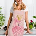 thumbnail image 2 of Delantal con estampado de pájaros y coronas, baberos de cocina impermeables de lino para chefs adultos Tmvgtek Para estrenar, 2 of 8