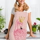 thumbnail image 2 of Delantal con estampado de pájaros y coronas, baberos de cocina impermeables de lino para chefs adultos Tmvgtek Para estrenar, 2 of 8