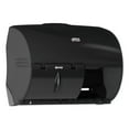 thumbnail image 2 of Tork 565728 11.06 in. x 7.18 in. x 8.81 in. Twin Bath Tissue Roll Dispenser for OptiCore - Black (1/Carton), 2 of 7