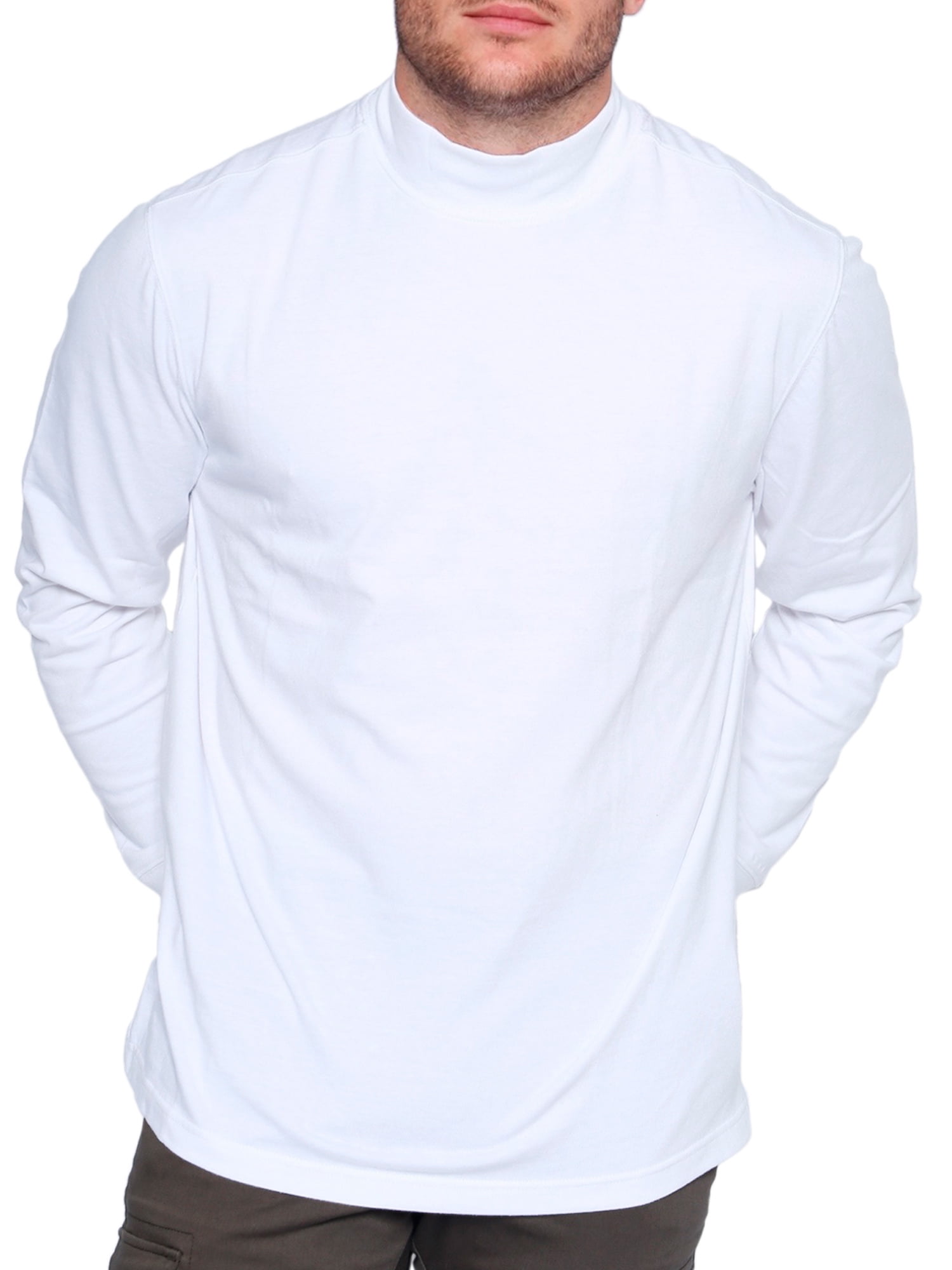 North Hudson Men's Mock Neck Jersey Knit Shirt - Walmart.com