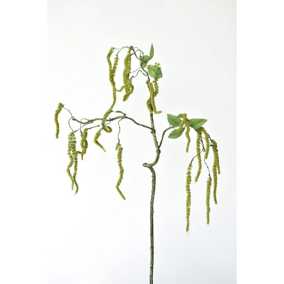 35" Faux Fuzzy Amaranthus Branch Stem