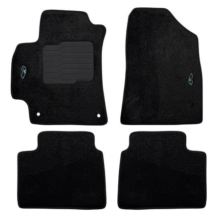 ecoMats Carpet Floor Mats for 2021 to 2026 Hyundai Elantra, Front and Rear