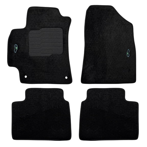 ecoMats Carpet Floor Mats for 2021 to 2026 Hyundai Elantra, Front and Rear