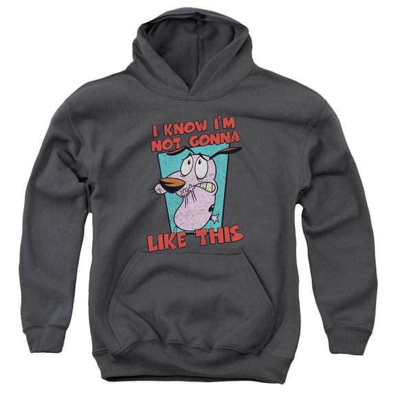 Courage The Cowardly Dog - Not Gonna Like - Youth Hooded Sweatshirt - Small