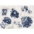 thumbnail image 2 of Floral Wallpaper Wall Mural - Garden of Memories Blue, 2 of 5