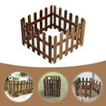 thumbnail image 6 of FENGGUIQU Brown Carbonized Wood Garden Fence Border Panel, Outdoor Decorative Wooden Picket Yard Edging for Landscaping, 6 of 6