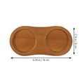thumbnail image 2 of LABELEPH 1Pack Kitchen Counter Decor Rectangular Light Brown Wood 16.00X8.00X1.50Cm, 2 of 5