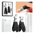 thumbnail image 1 of Juego De Cortaúñas Para Uñas De Manos Y Pies Inclinado 11pcs Xtellar negro, 1 of 3