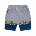 thumbnail image 2 of IROINNID Toddler and Big Boy's Shorts Summer Casual Sports Shorts Printed Elastic Sweatshorts With Pocket, 2 of 3