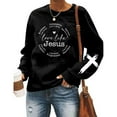 thumbnail image 4 of Women's Sweatshirts 2025 Love Like Jesus Sweatshirt Christian Pullover Tops Long Sleeve Crewneck Sweatshirt for Women, 4 of 5