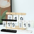 thumbnail image 2 of Simple Design Standing Desk Calendar, Vintage Desk Calendar For Home Library Office, Month And Date Display, Light Weight, Exquisite Wooden Craftsmanship (Portable), 2 of 8