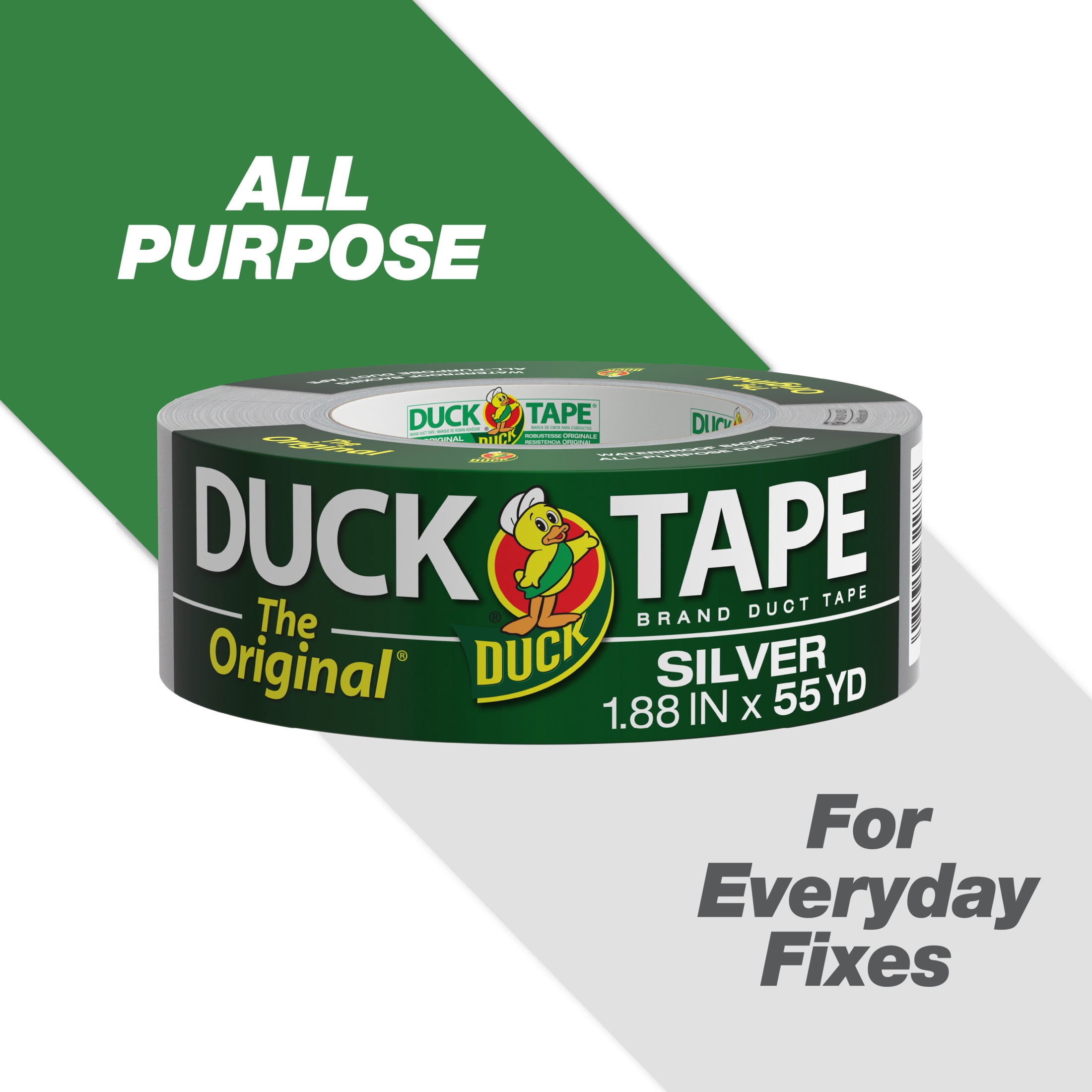(8 pack) The Original Duck Tape Brand Duct Tape, 1.88 in. x 55 yd., Silver