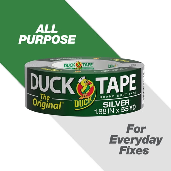 The Original Duck Tape Brand Duct Tape, 1.88 in. x 55 yd., Silver