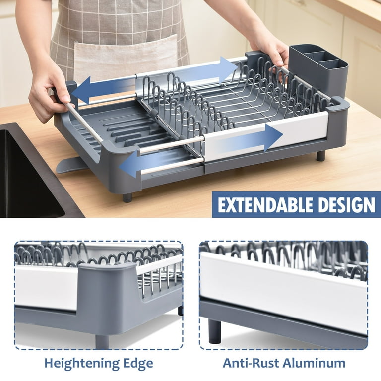 Dish Drying Rack Aluminum Alloy Dish Racks For Kitchen - Temu