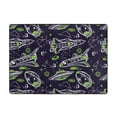 thumbnail image 7 of Area Rugs For Living Room Decor - green Space Pattern white Soft Anti Slip Throw Washable Rugs 5x7 For Bedroom, Indoor Carpet For Bedroom Living Room 80x58In, 7 of 7
